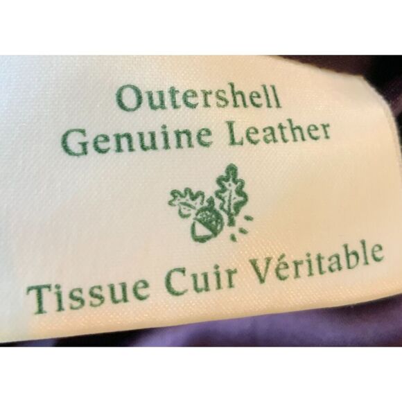 Danier Blue 5-Button V-Neck Long Sleeve Genuine Leather Blazer Jacket VTG Med - Picture 13 of 14